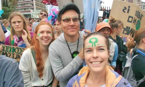 Meagen Courtney Swain climate march Greenpop Cape Town South Africa