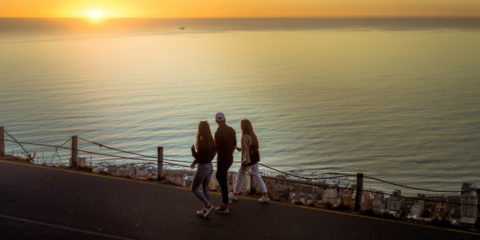 three people in Cape Town