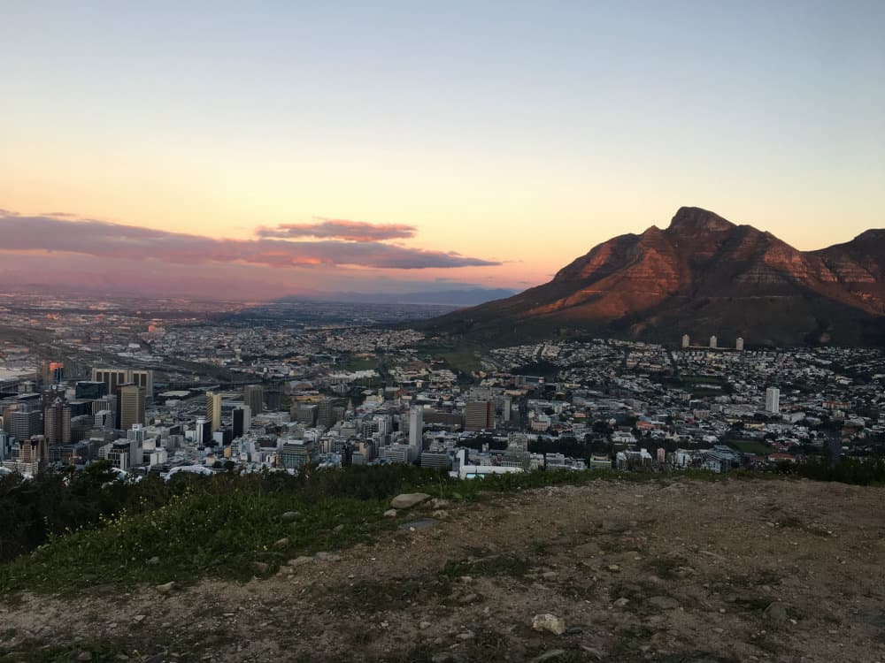 sunset cape town