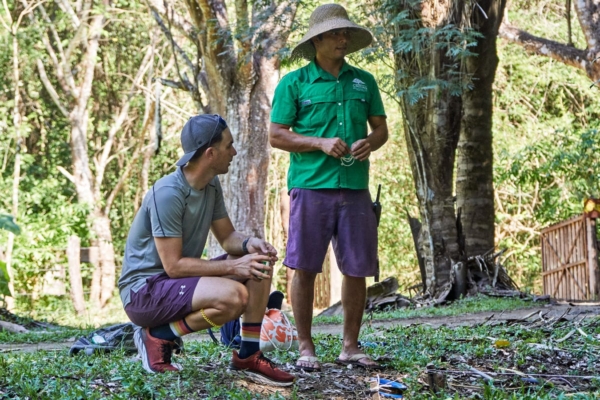 conservation research interns at work