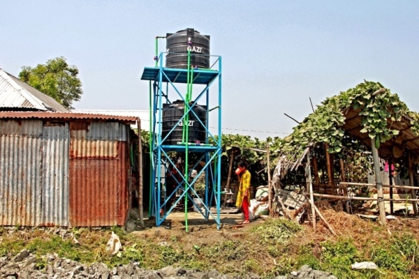 Water storage in village