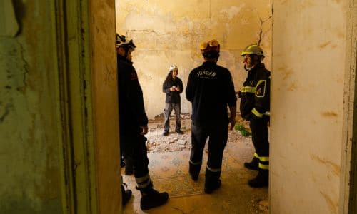structural engineers in disaster relief training