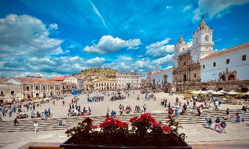 Historic city plaza inspiring art therapy internship activities