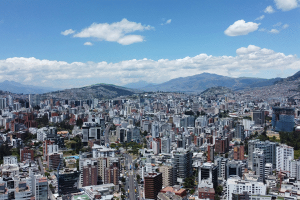 Skyline of Quito, Ecuador